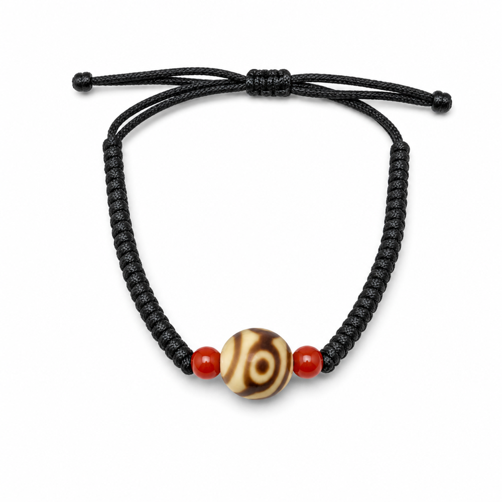 SutraSpark Tibetan Dzi bracelet
