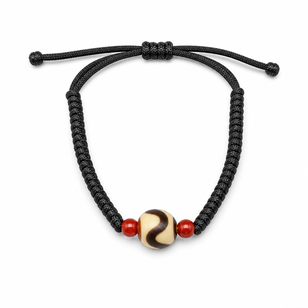 SutraSpark Tibetan Dzi bracelet