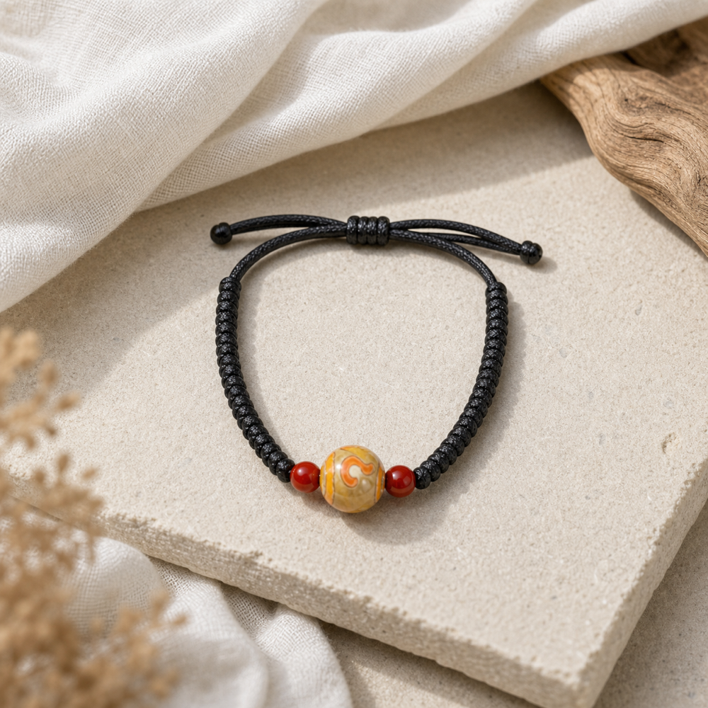 SutraSpark Tibetan Dzi bracelet