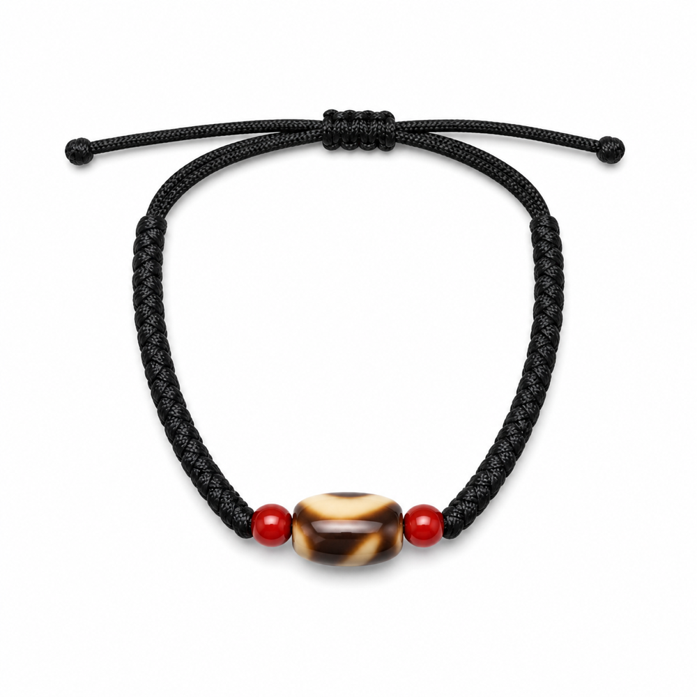 SutraSpark Tibetan Dzi bracelet